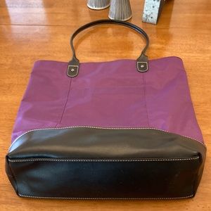 Tote bag - nylon/leather by Wilsons leather